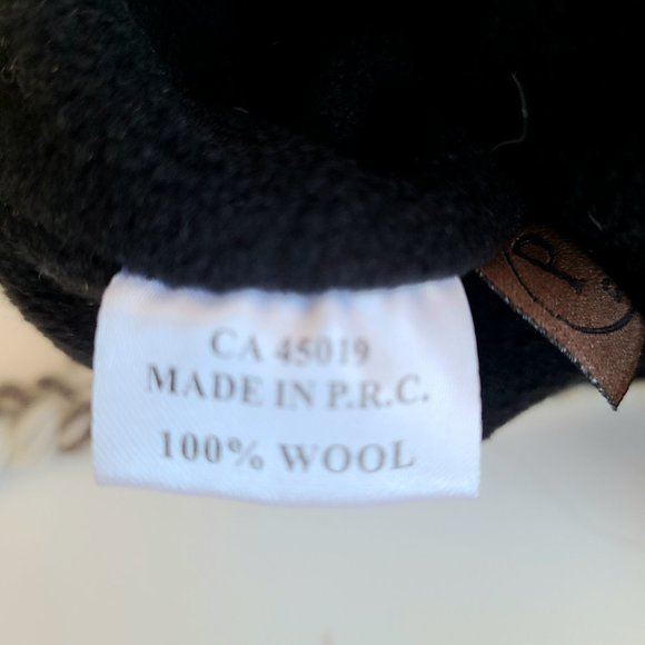 100% wool knitted girls hat with fleece lining. - Picture 4 of 4